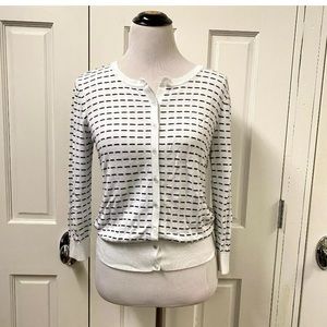 Cable & Gauge Button Front Cardigan Sweater